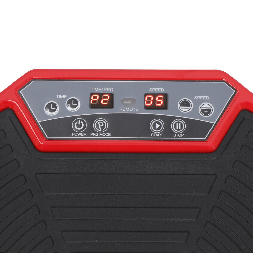 Vibration Plate Exercise Machine Vibration Platform Machine W/Bluetooth Red