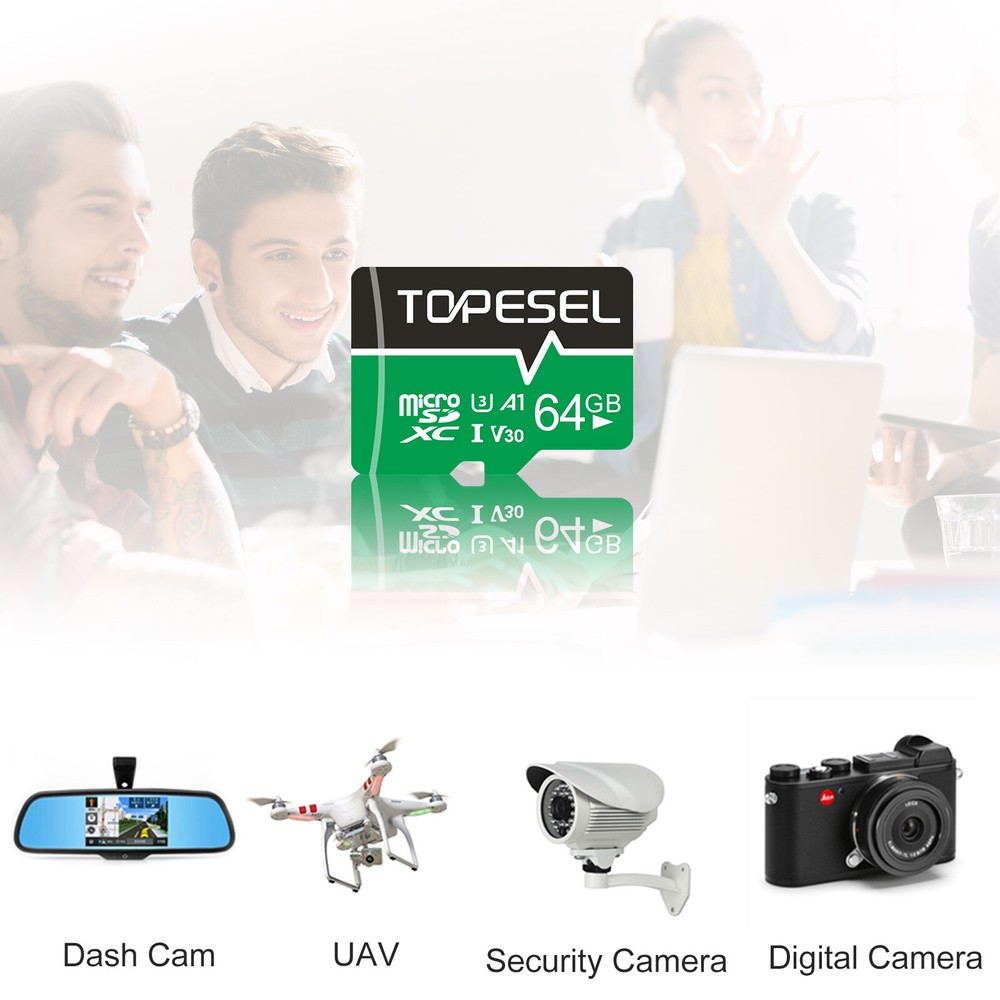 2X 64GB Micro SD Card SDXC Class10 V30 Memory Card TF Memory Flash Card Camera