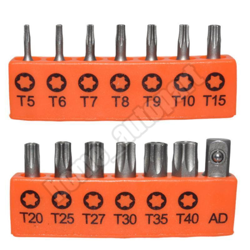 14x Hex Star Spanner Torx Bit Torq Tri Wing Screwdriver Tamper Proof Security