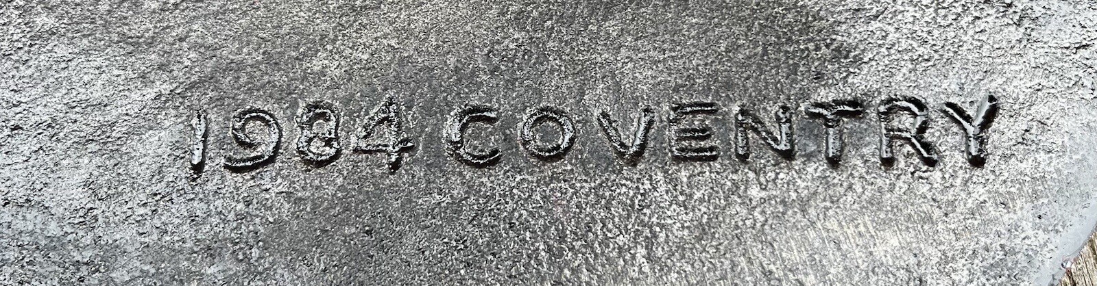 TRIUMPH Bonneville Motorcycles Circular Logo Cast Iron Wall Sign, 9.5” Diameter