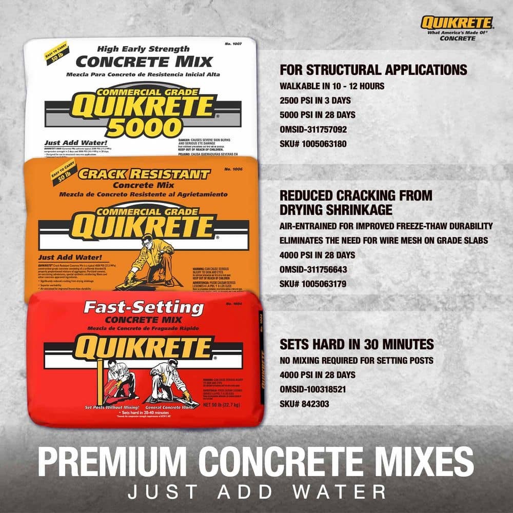 50 lb. Fast-Setting Concrete Mix
