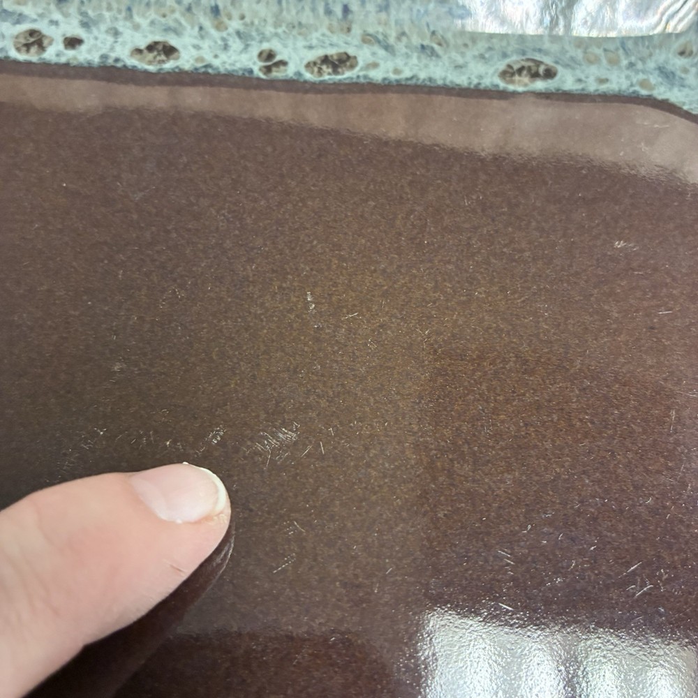 New Clay In Motion Handmade Ceramic Rectangular Tray Signed Never 2016