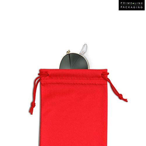 Sunglasses Case, Microfiber Drawstring Pouch, Safety Eyeglass Assorted Colors