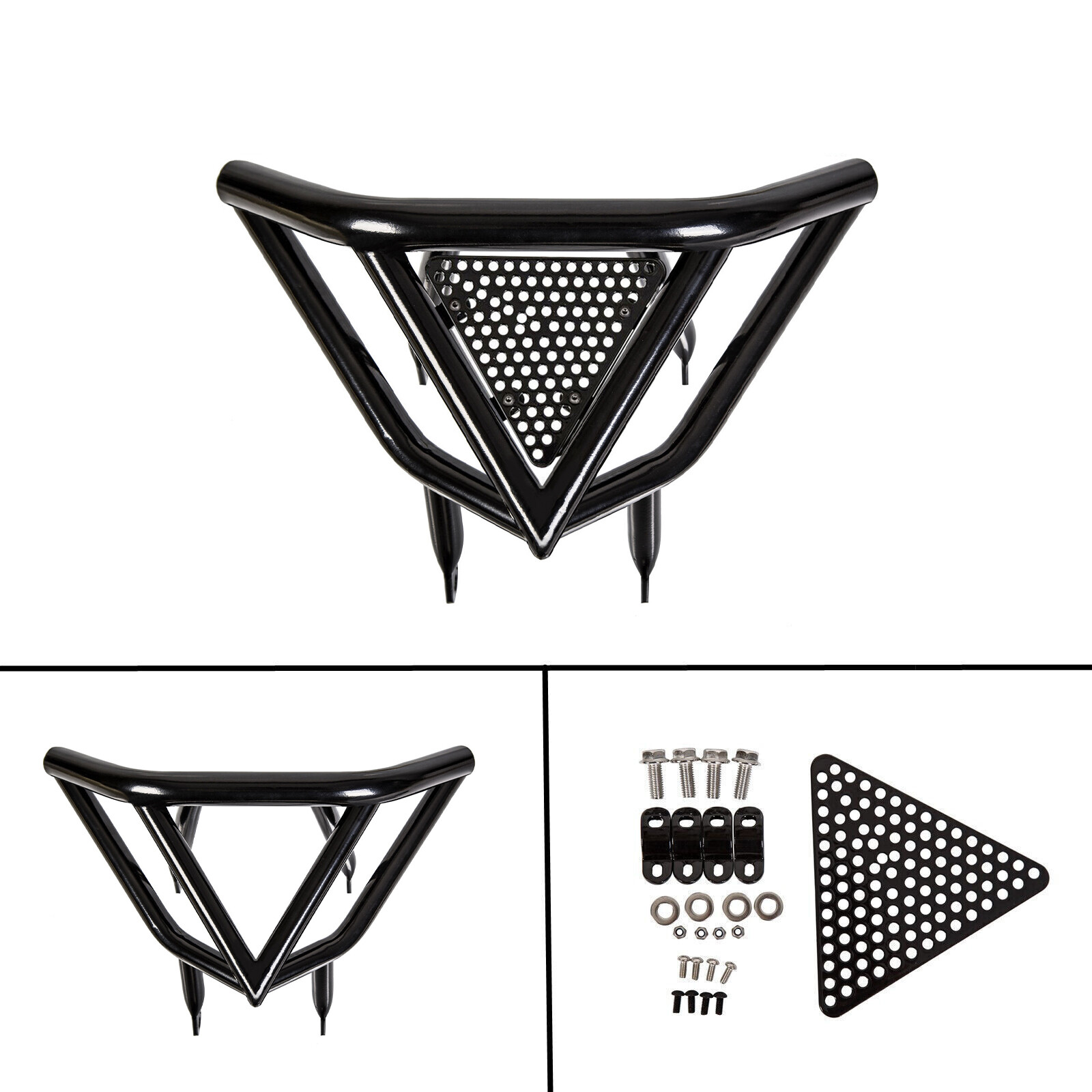 Front Bumper Proctector Aluminum Black For Honda Sportrax 400 TRX400EX 99-08