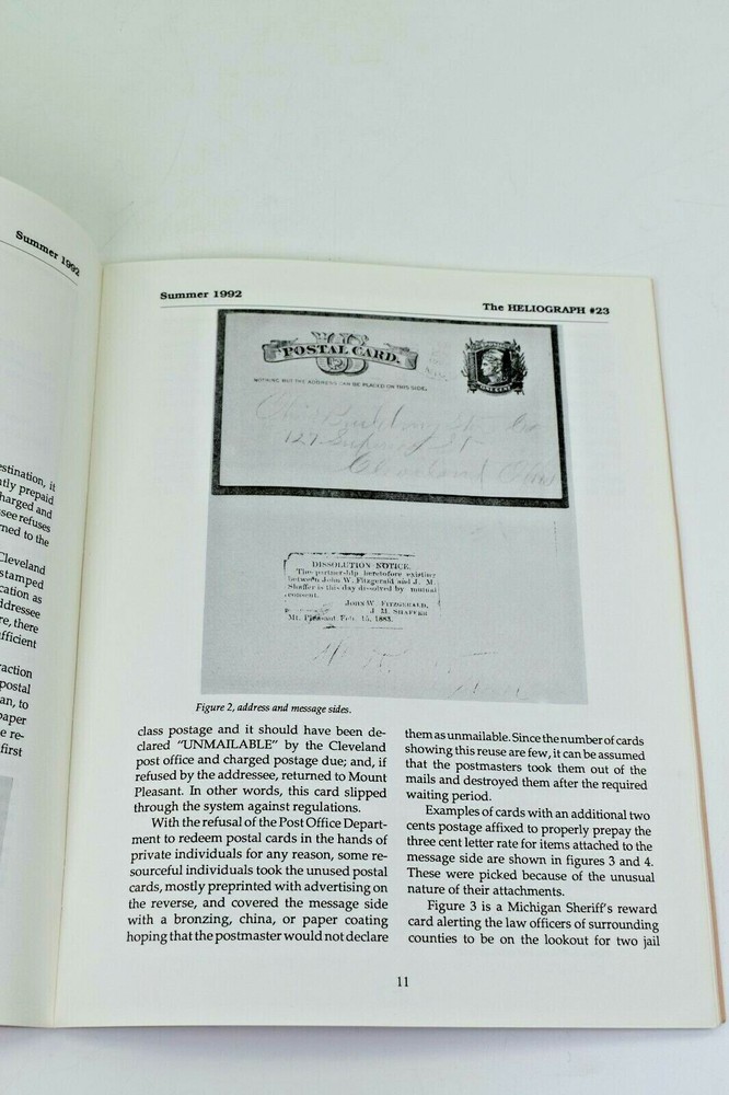 The Heliograph - The Postal History Foundation Summer 1992 Issue Volume 6, No. 3
