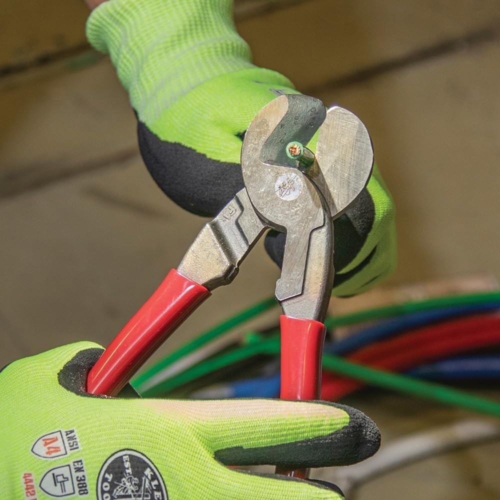 Durable 9-Inch High Leverage Cutter with Precision Jaws for Easy Cable Cutting