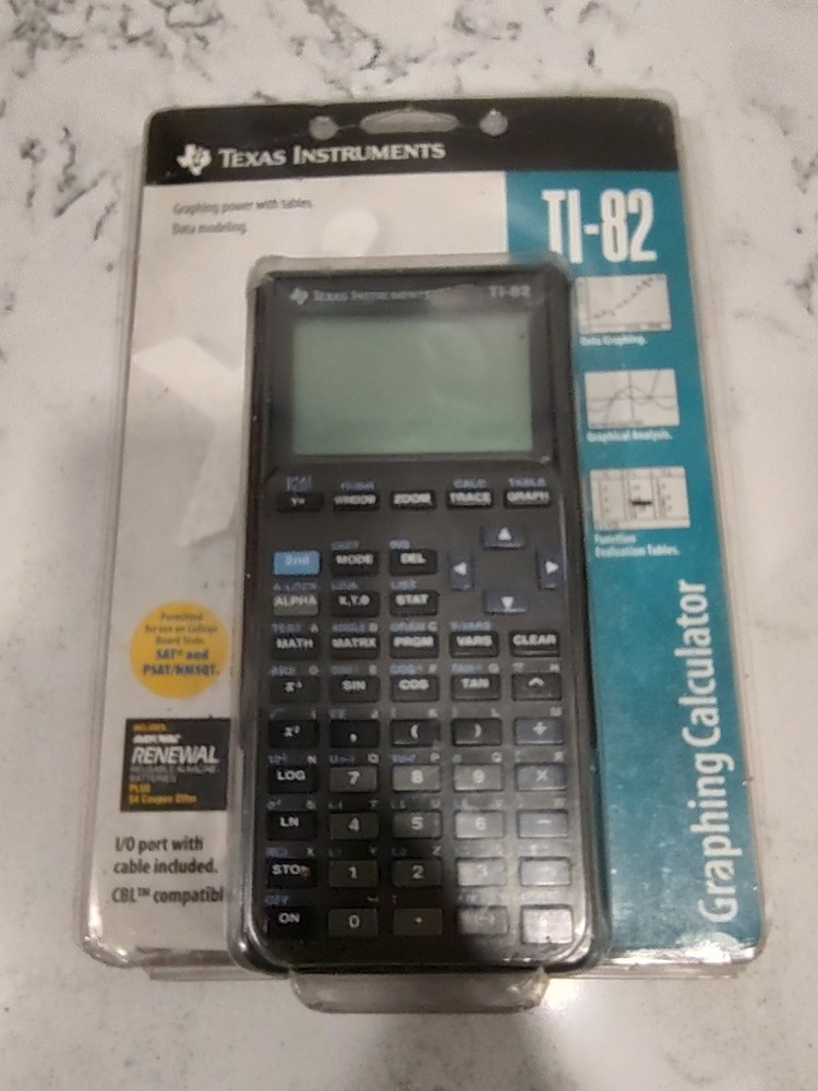 Texas Instruments TI-82 Graphing Calculator Gray Tested Working