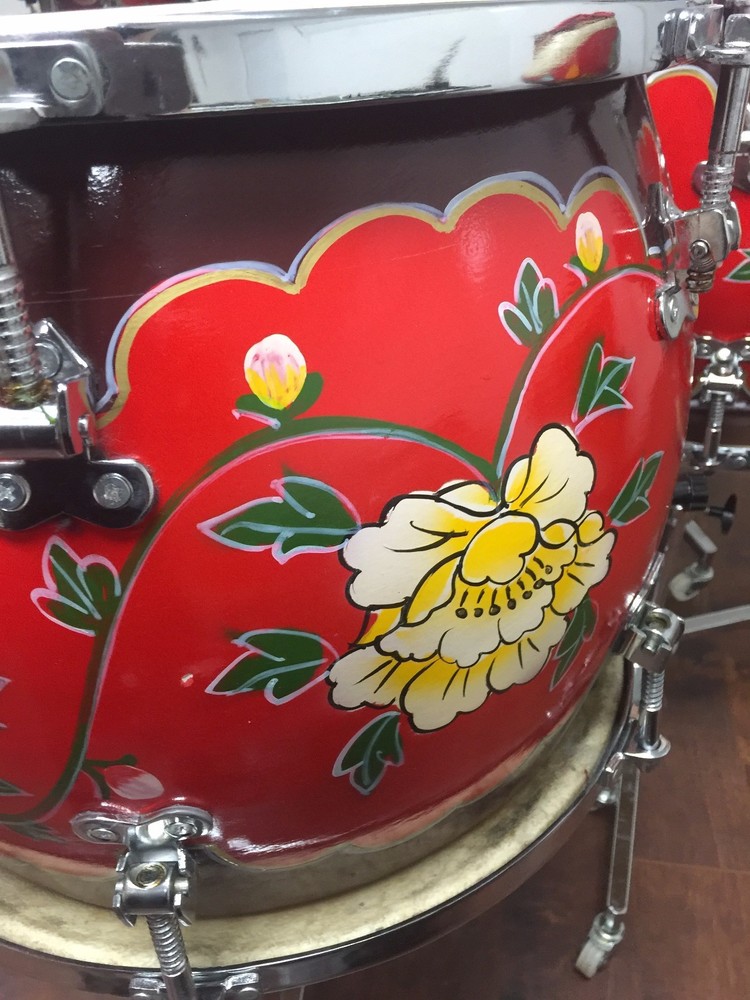 Five Tunable Five Piece Drum Set for performance