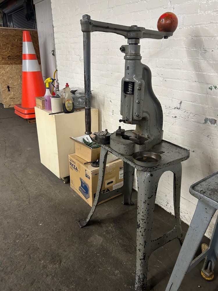 E.A. Adams Type Screw / Fly Press, Model #2 Original Paint!