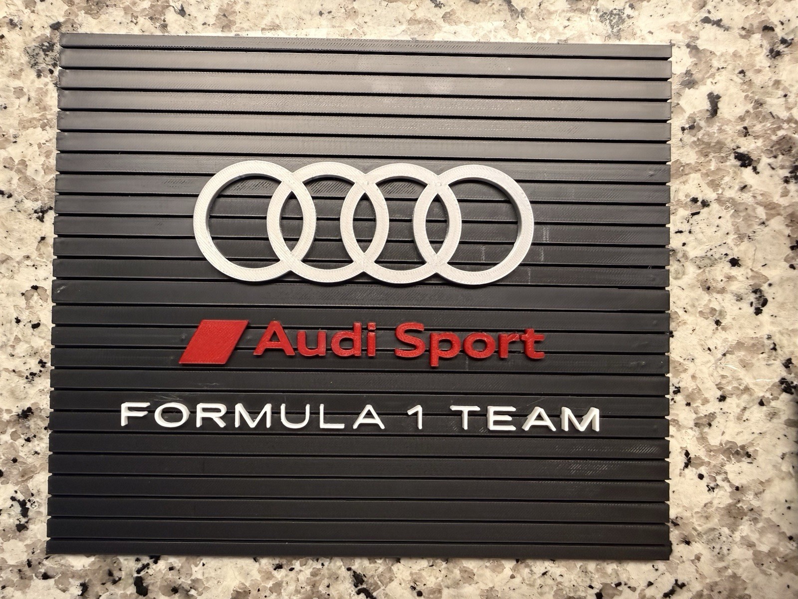 Audi F1 Team Logo Display Wall Art Sign Decor For F1 Collector Racing Fan Gift