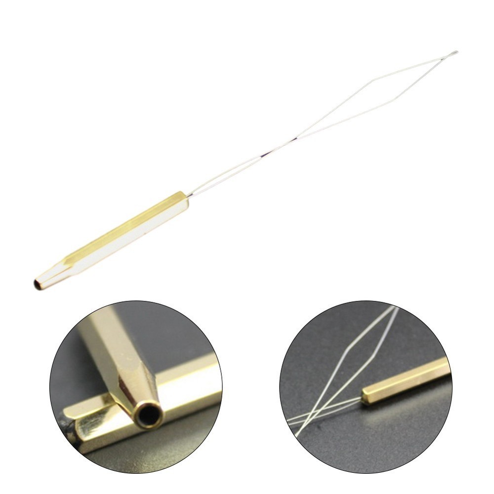 Practical Stainless Steel Bobbin Threader for Fly Tying and Line Winding