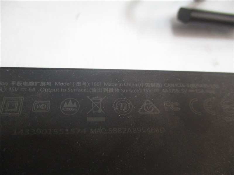 Microsoft Surface Dock 1661 Docking Station with Power Adapter