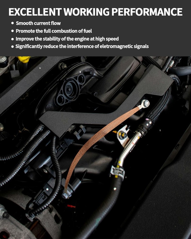 Braided Ground Wire 6 PCS 12in Engine Strap Copper
