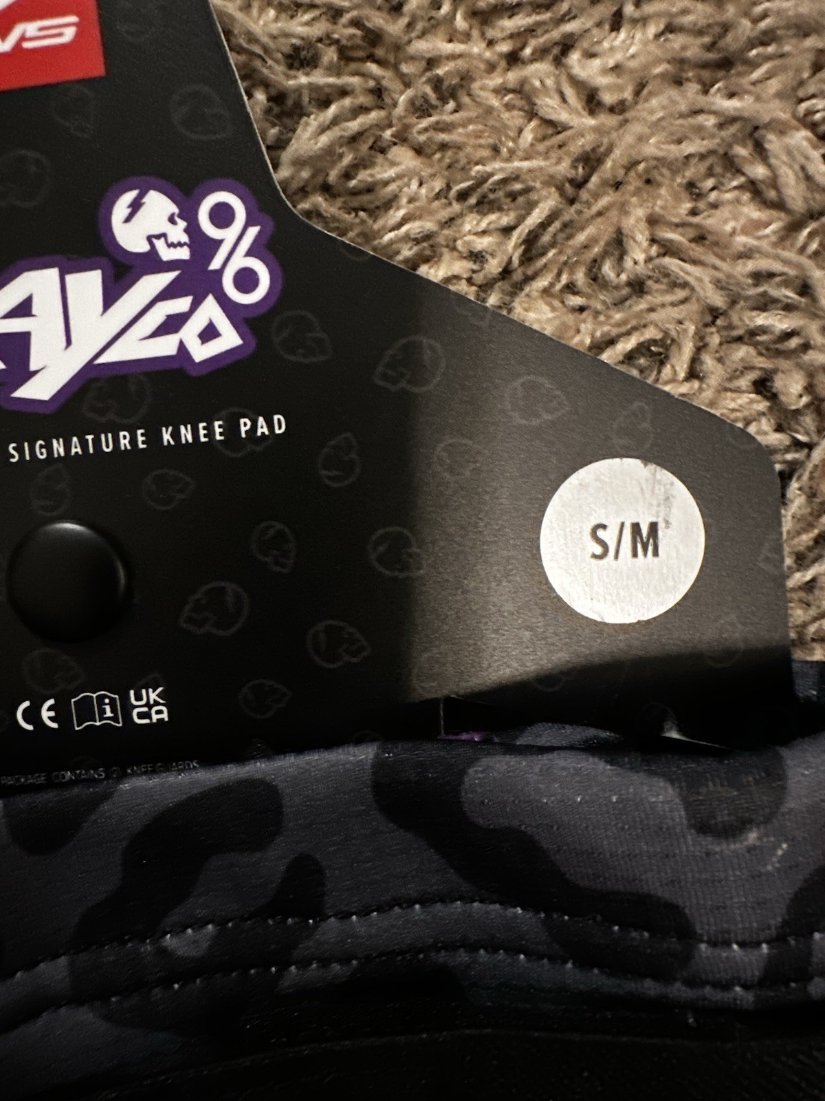 EVS Slayco Knee Guard Ghost Leopard MX S/M Dirt Bike Motocross