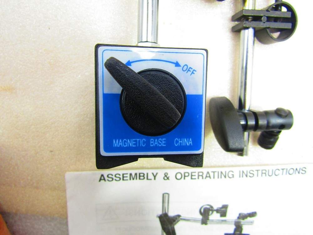 Magnetic base gauge holder by Cen-Tech