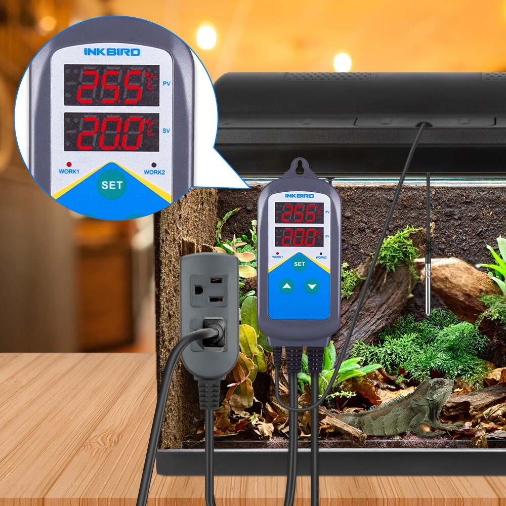 Inkbird Thermostats ITC-306T Controller Temperature Control Day Night Heating US