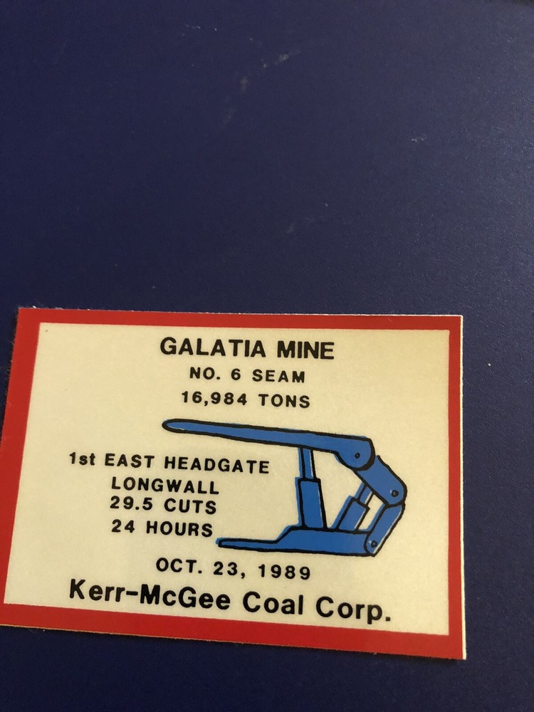 coal mining stickers nice older coal company