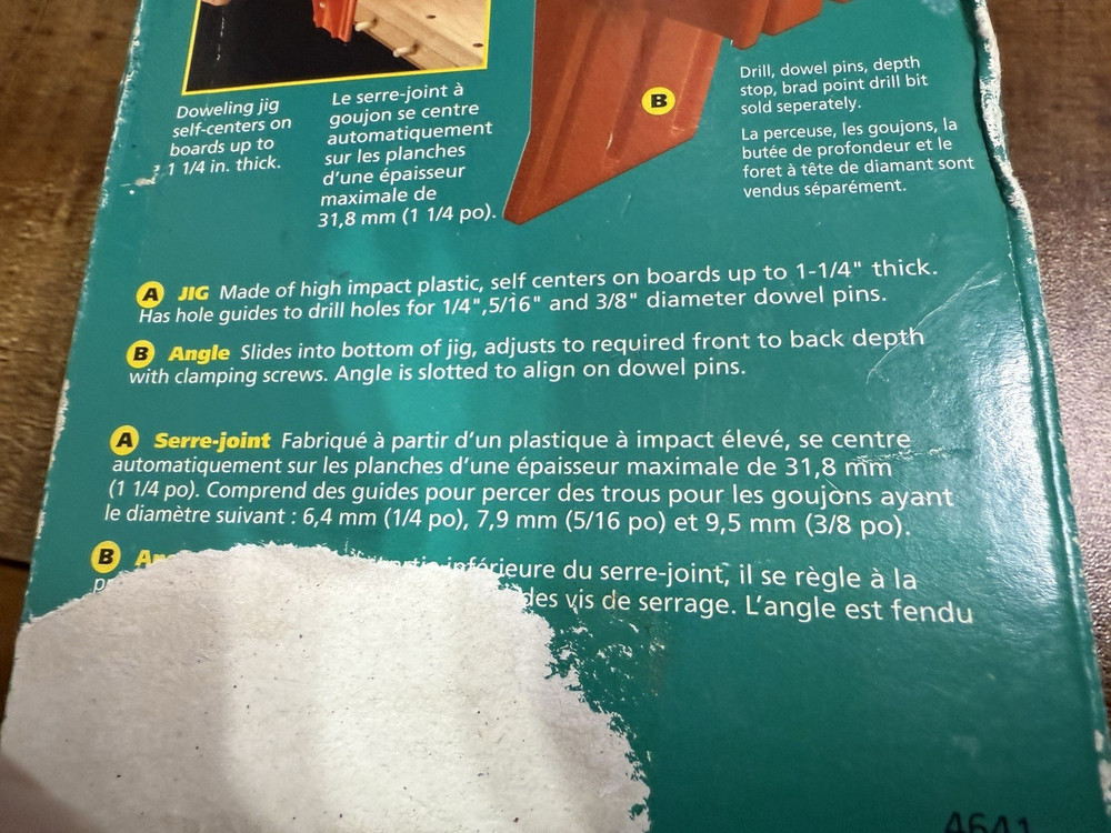Wolfcraft Quick Dowel Make Dowel Joints Quickly and Accurately