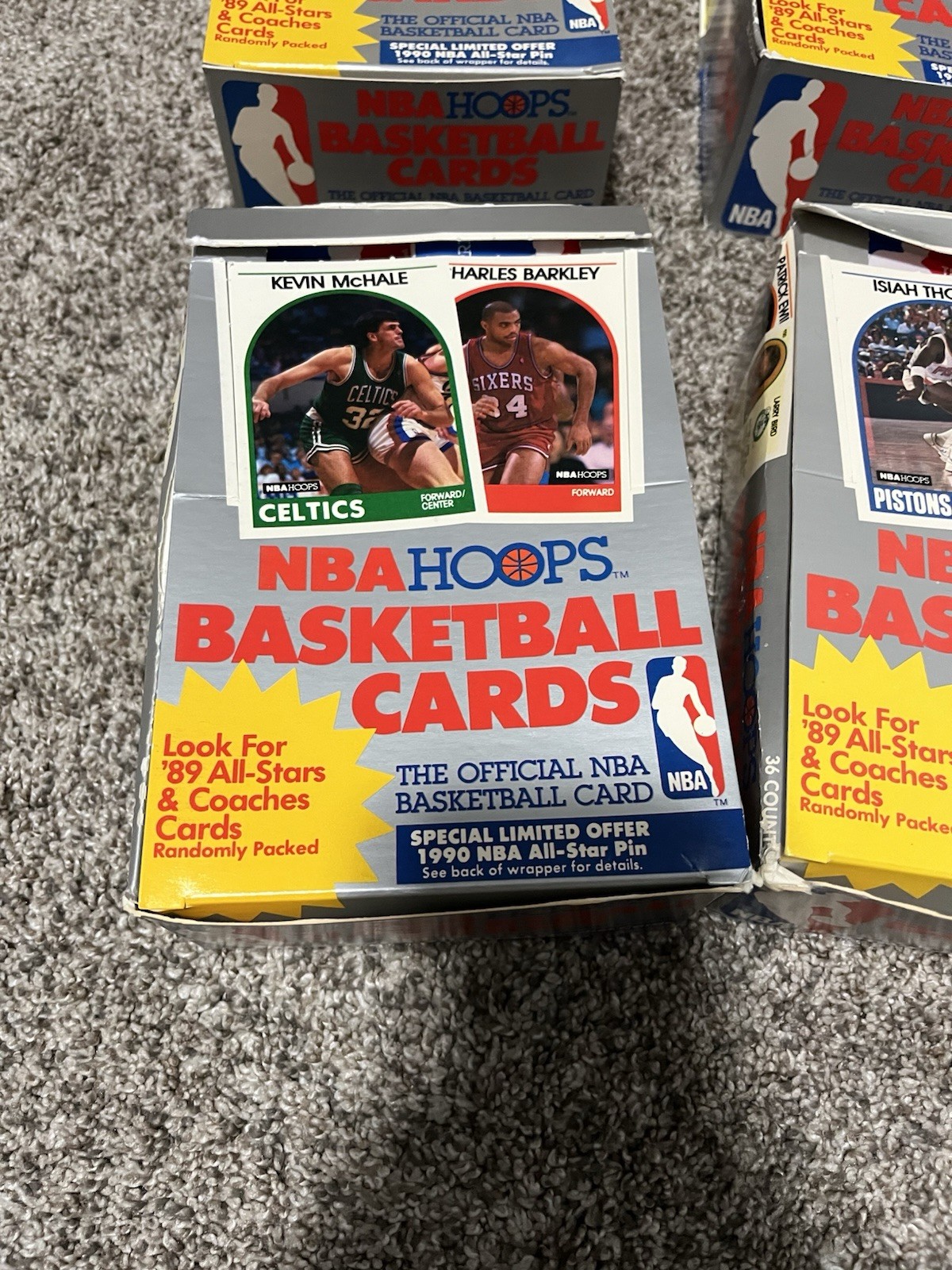1 Box (2nd layer) FASC 1989 Series 1 NBA HOOPS 36 sealed packs (Jordan cover)