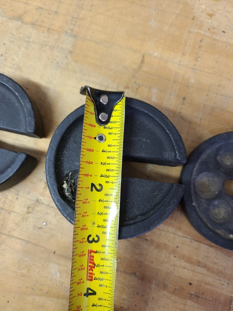 4 Scale Weights From Floor Scale Platform Scale Cast Iron Antique Mercantile