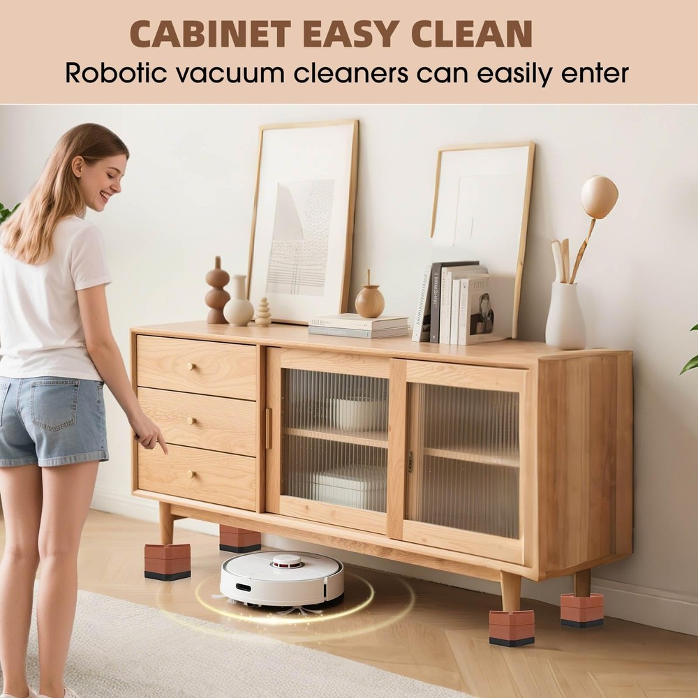Furniture Risers Bed Risers - Rectangular Adjustable Block Riser for Raising ...