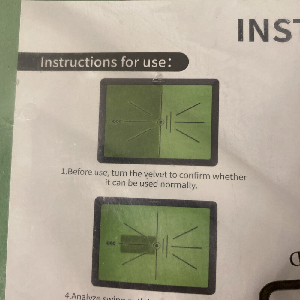 COSPORTIC Golf Hitting Mat, and Golf Training Mat for Swing Path Feedback