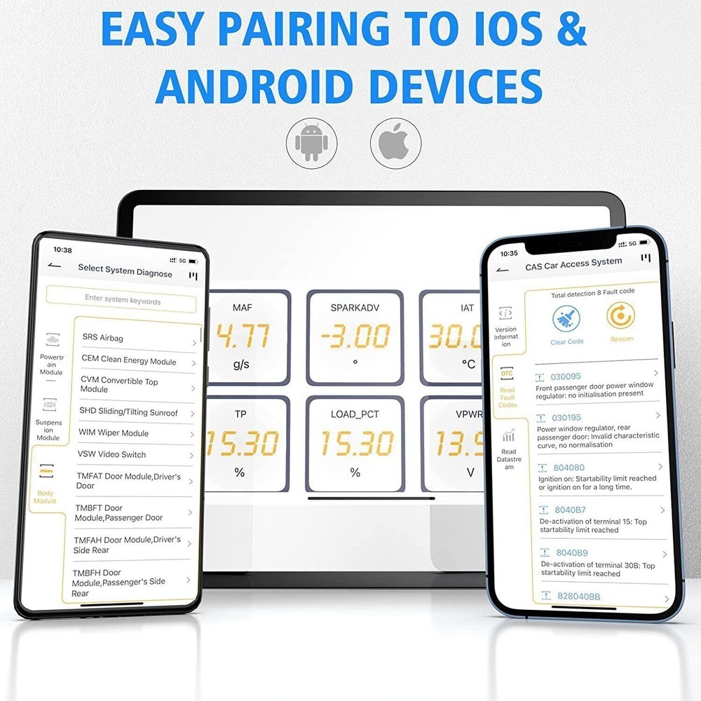 ANCEL BD300 OBD2 Scanner Bluetooth Code Reader Car Diagnostic Scan Tool For BMW