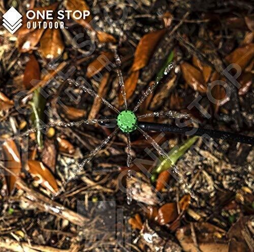 100pcs 360° Adjustable Water Flow Irrigation Drippers Stake Emitter Drip System