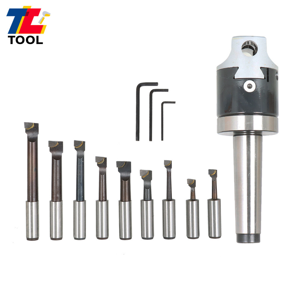 Boring Head Boring Tool Set (2 Inch Head & MT3 & 1/2 Inch)