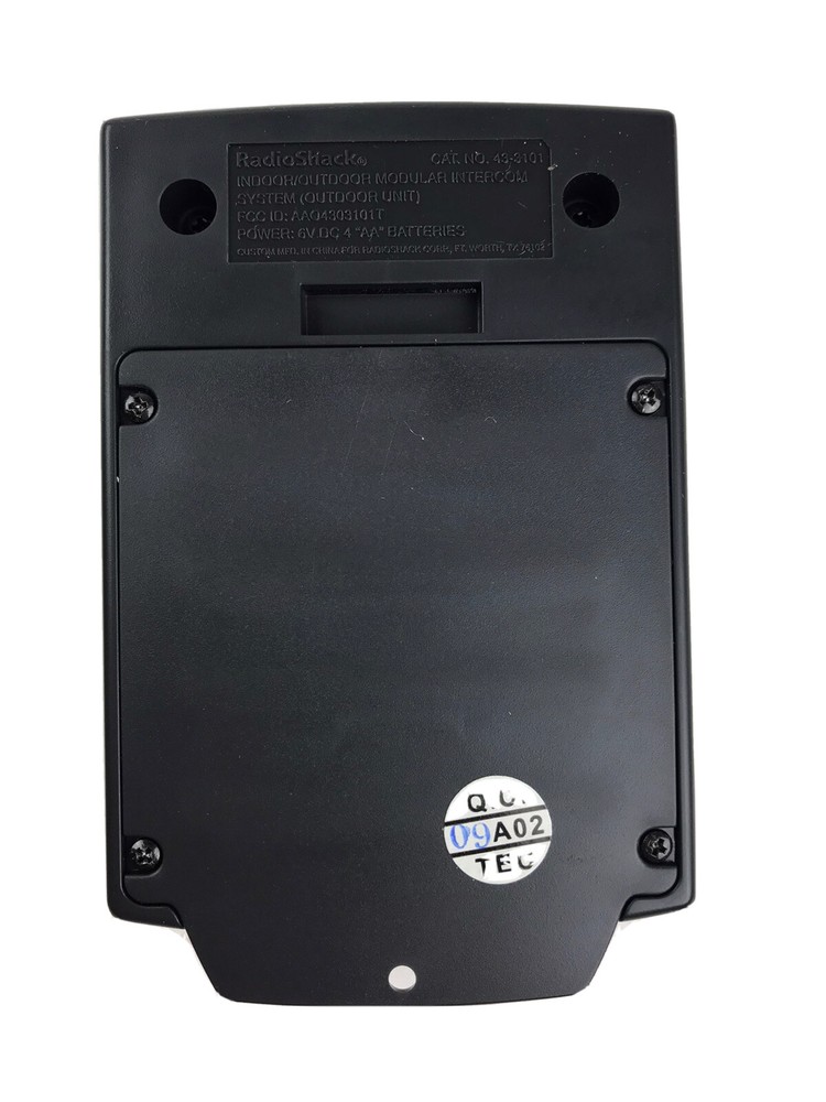 RadioShack 3 Channel Wireless Expandable Intercom Doorbell System Z1