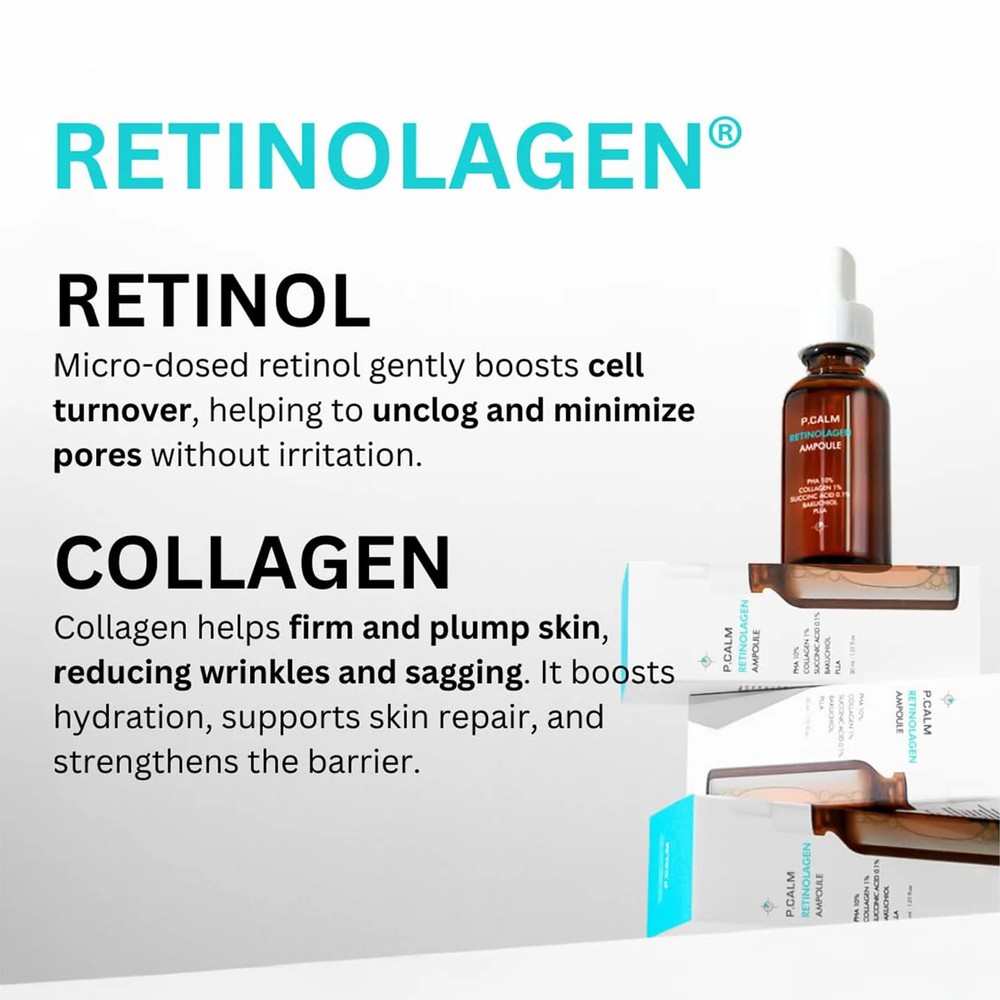 P.Calm Retinolagen Ampoule (Pack Size:30ml)