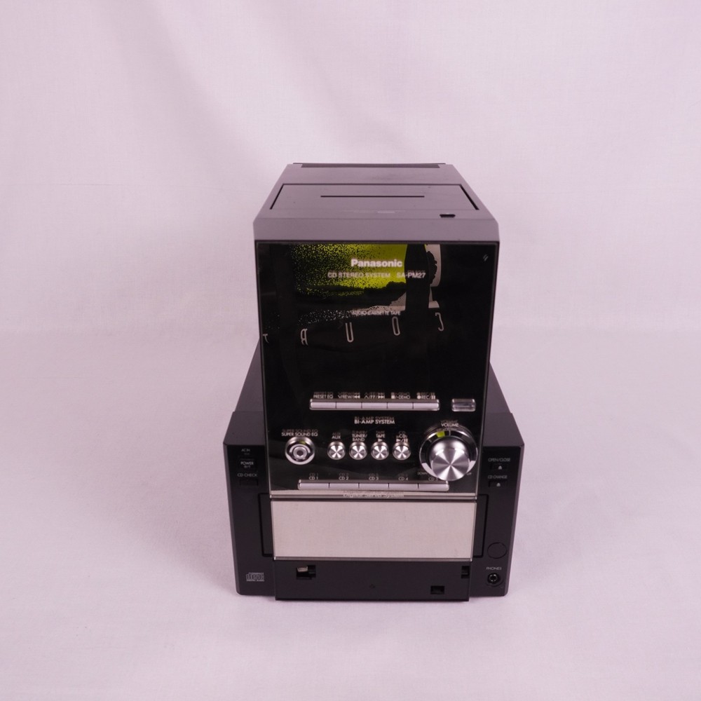 Panasonic Stereo System SA-PM27 5 Disc CD Changer Cassette Player Not Working