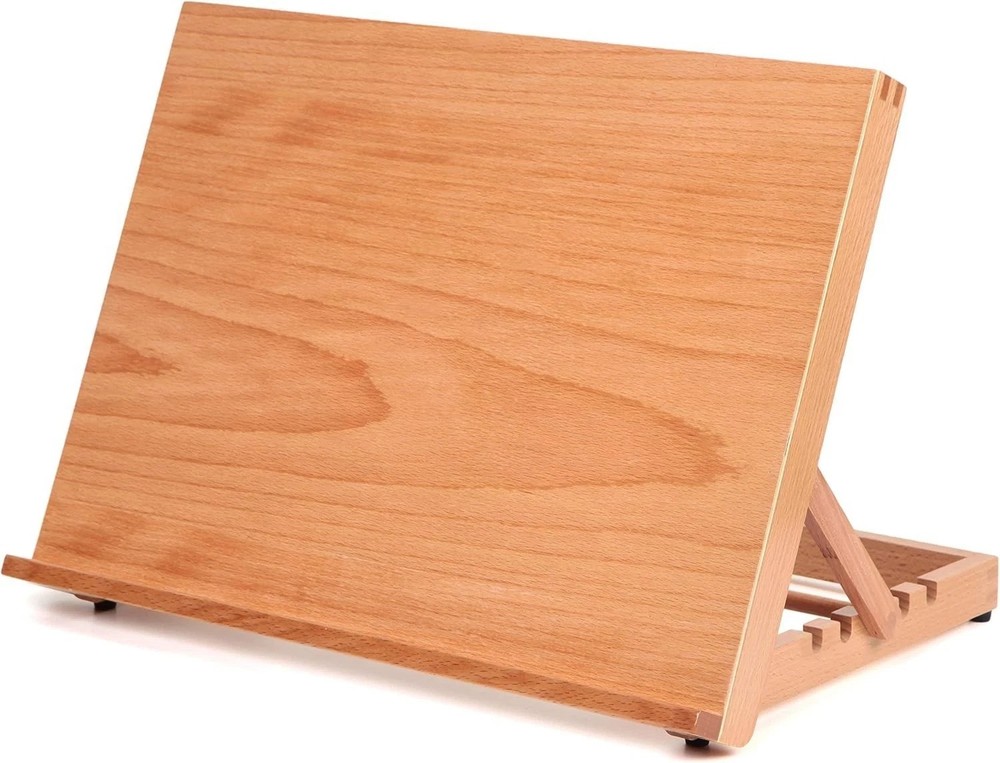 Durable Beech Wood Drawing Easel with Adjustable Angles - Ideal for Artists