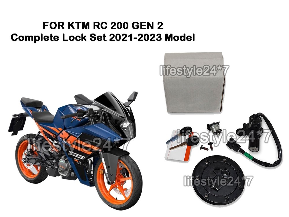 Complete Lock Set 2021-2023 Model For KTM RC 200 GEN 2