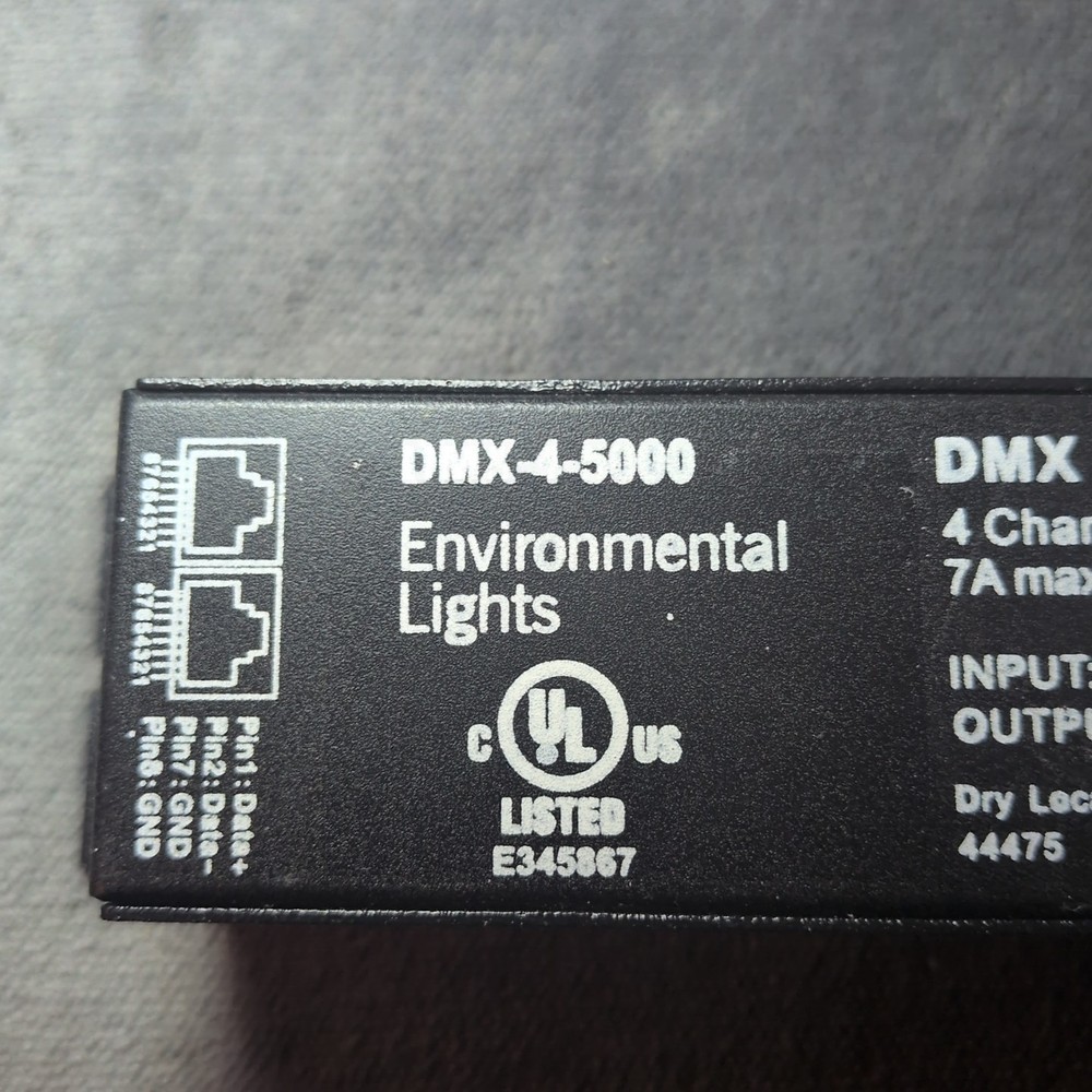 Environmental Lights DMX-4-5000 Decoder-Studio 4-Channel RGBX 5A/Channel