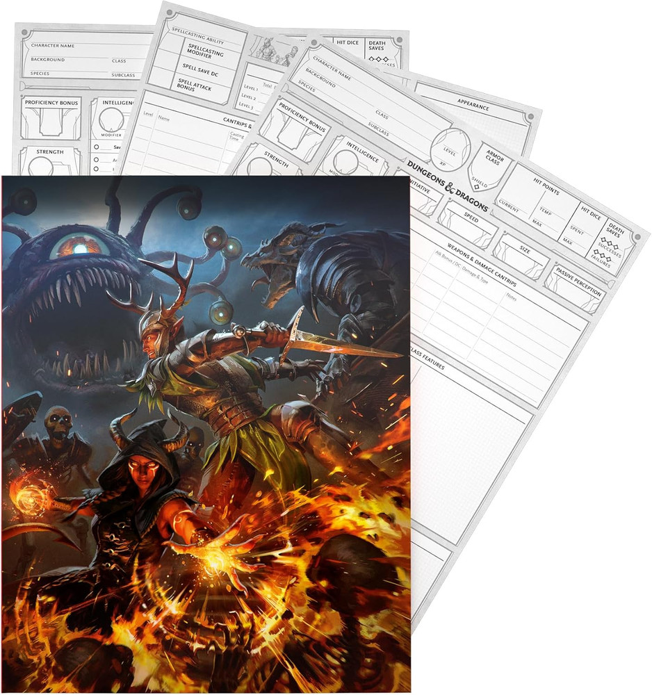 2024 Character Sheets Player Accessories