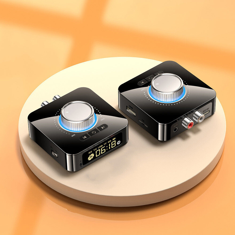Digital LED Bluetooth 5.0 Receiver Transmitter HiFi Stereo AUX RCA Audio Adapter