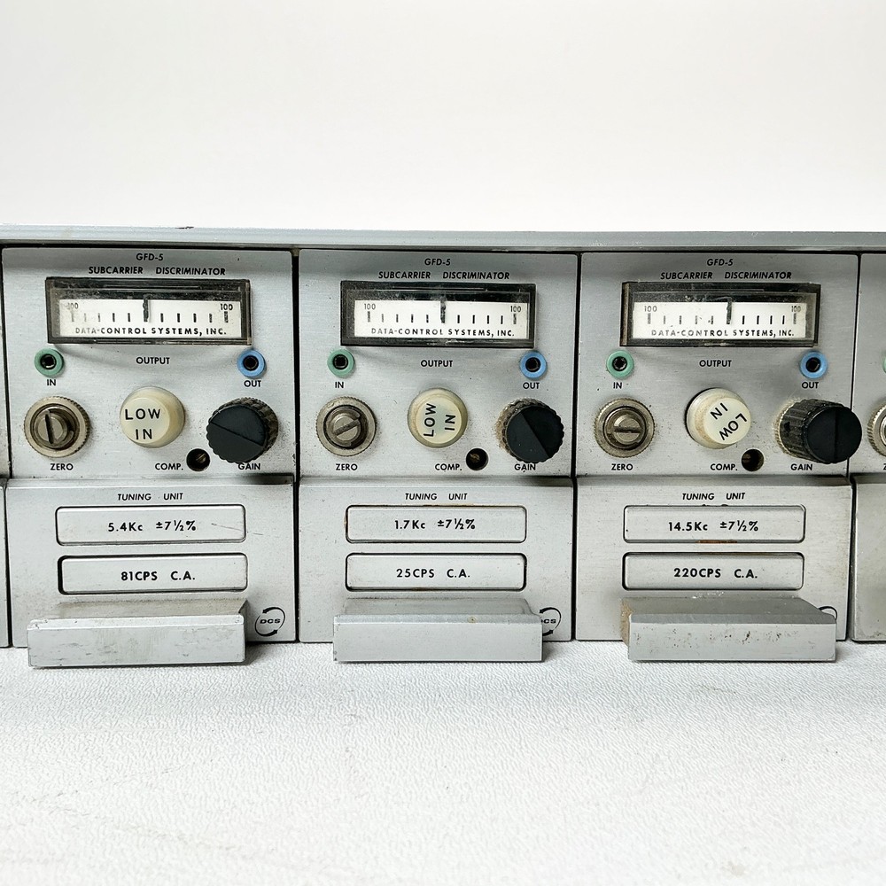 Data Control Systems DCS GMA-3 Telemetry Discriminator Chassis w/ 7 Modules GFD5