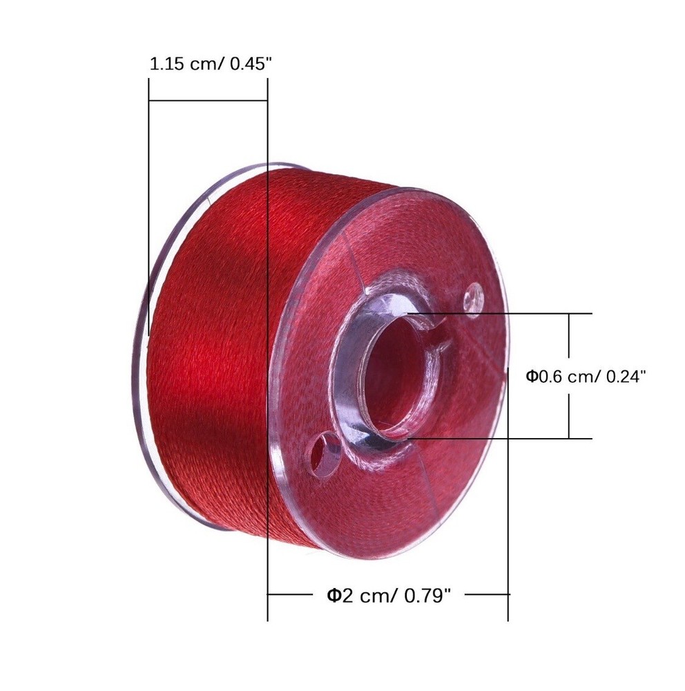 25 Colors Prewound Embroidery Thread Bobbins 40 Wt Embroidery Machine Thread