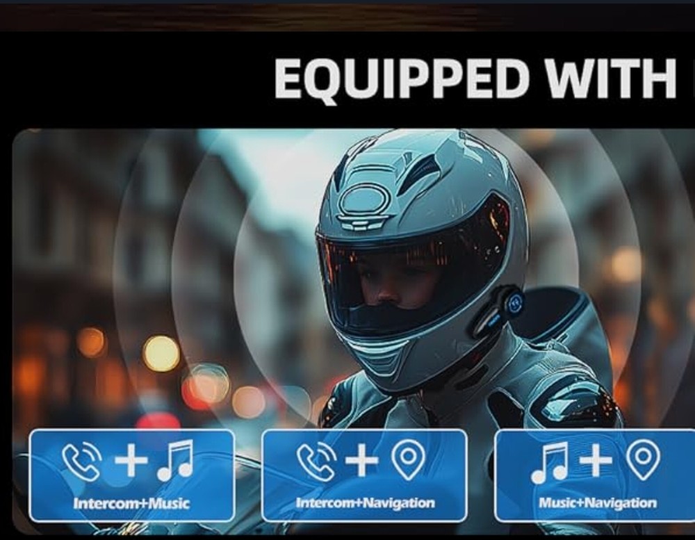 T2 Plus Helmet Bluetooth Intercom