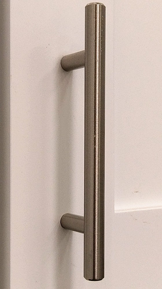 Solid Bar Pull Kitchen Cabinet Handles 3-3/4" Hole 6 inch CABINET PULLS Knobs BN