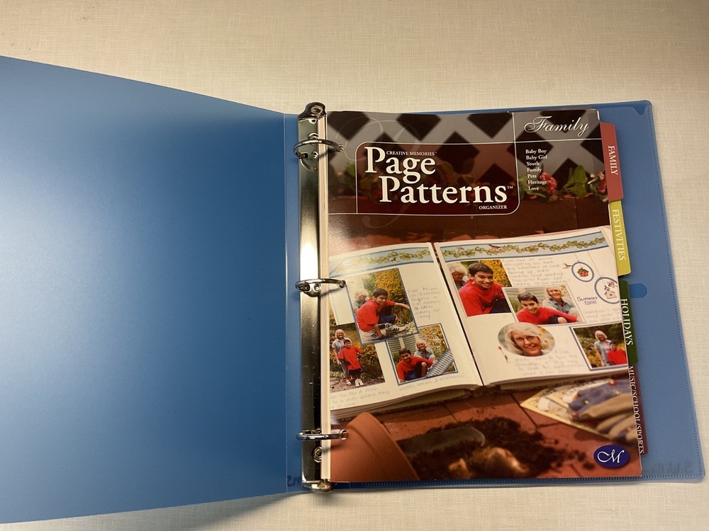 Creative Memories Page Patterns Organizer 7 Categories