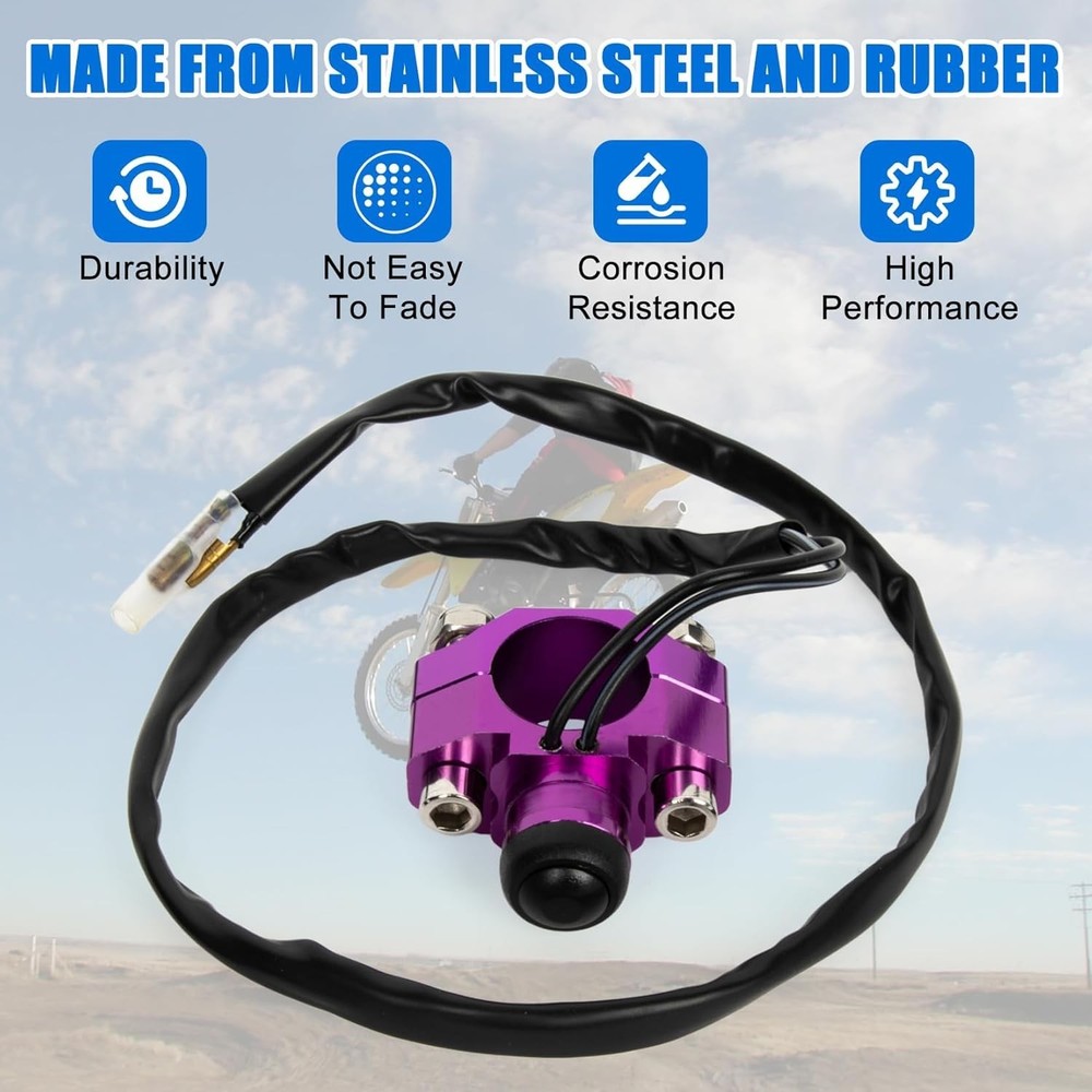 Universal Motorcycle Engine Kill Switch Handlebar Start On Off Switch Button Com