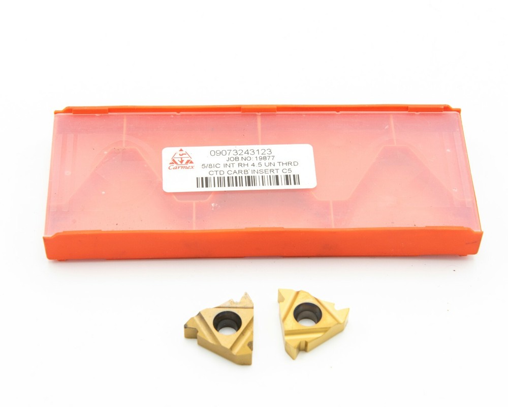 ~ Carmex 5/8IC 4.5UN Thread Carbide Insert 09073243123 2pc