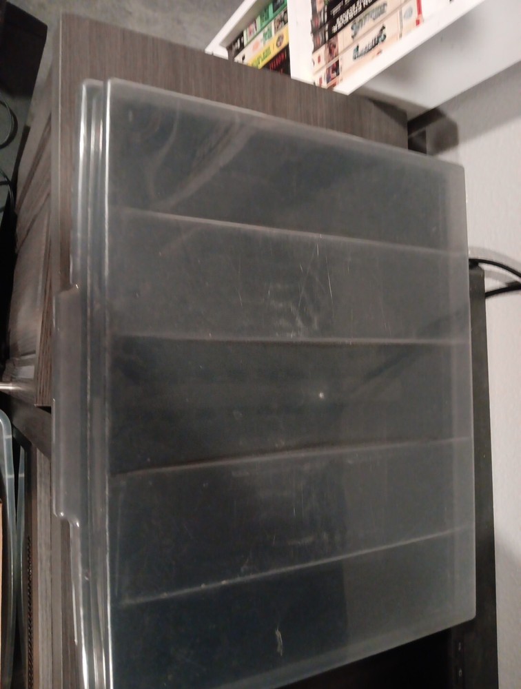 VHS Tape Plastic Storage Box Case With Lid Vintage Alpha