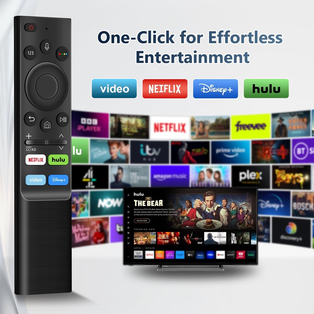 Replacement for Samsung TV Remote, All Remote Control Black