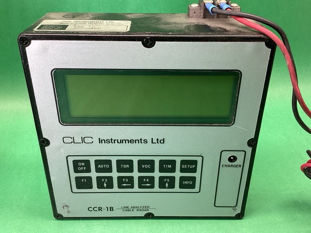 CLIC CCR-1B Line Analyzer Phone Cable Fault Radar Test Set + Case - UNTESTED