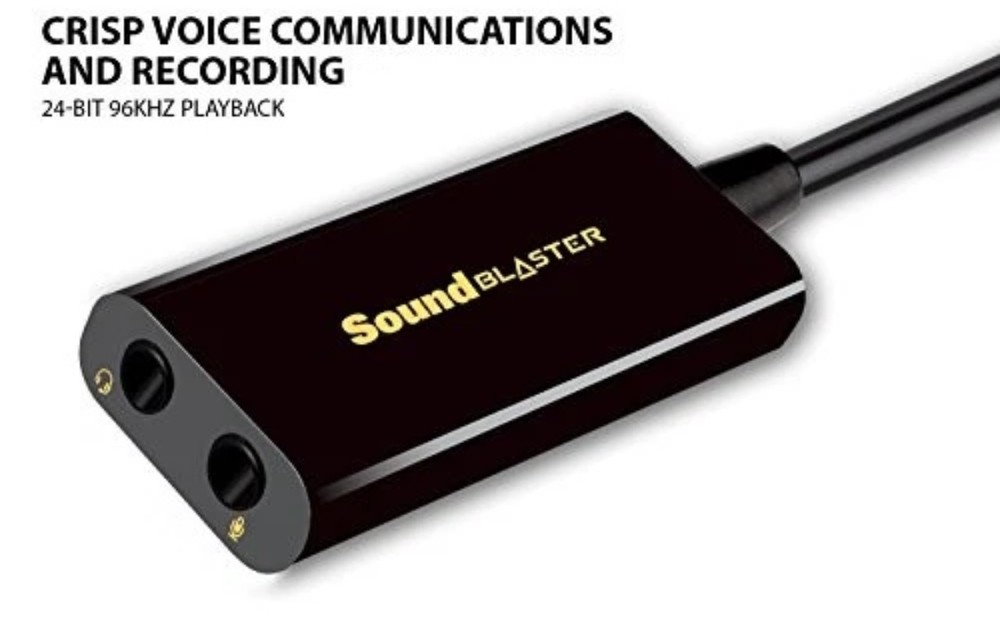 Creative Labs Sound Blaster Play! 3 External USB Sound Adapter, Windows & Mac