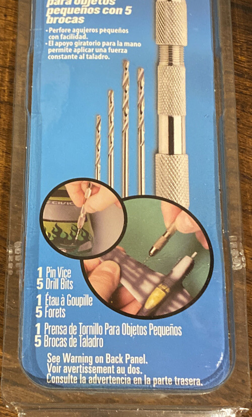 Testor Corp. Pin Vice & 5 Drill Bits Tool TES8943T Hand Tools Misc