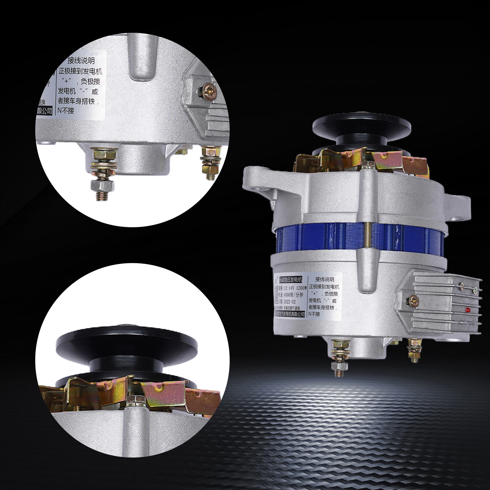 Low Rpm Copper Permanent Magnet Alternator Synchronous Generator Alternator 12V